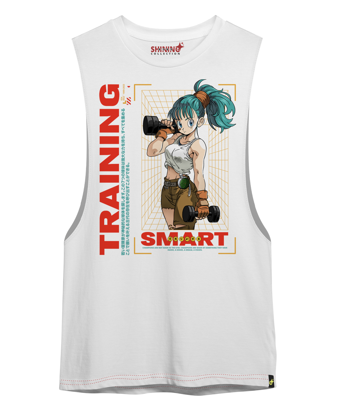 Polera Bulma Gym Dragon Ball Oversized Long Fit Unisex