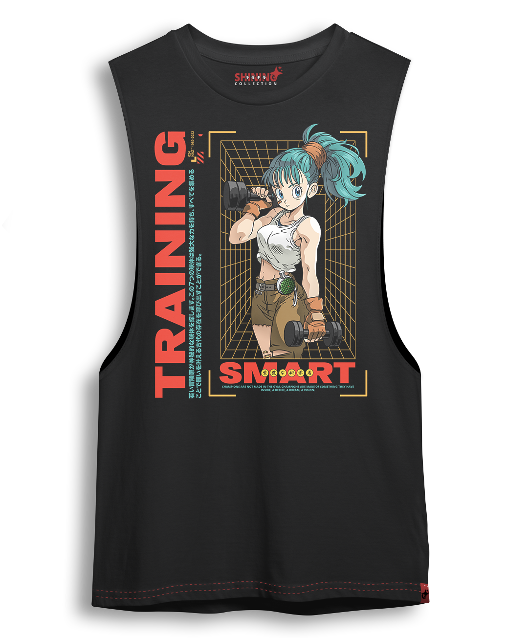 Polera Bulma Gym Dragon Ball Oversized Long Fit Unisex