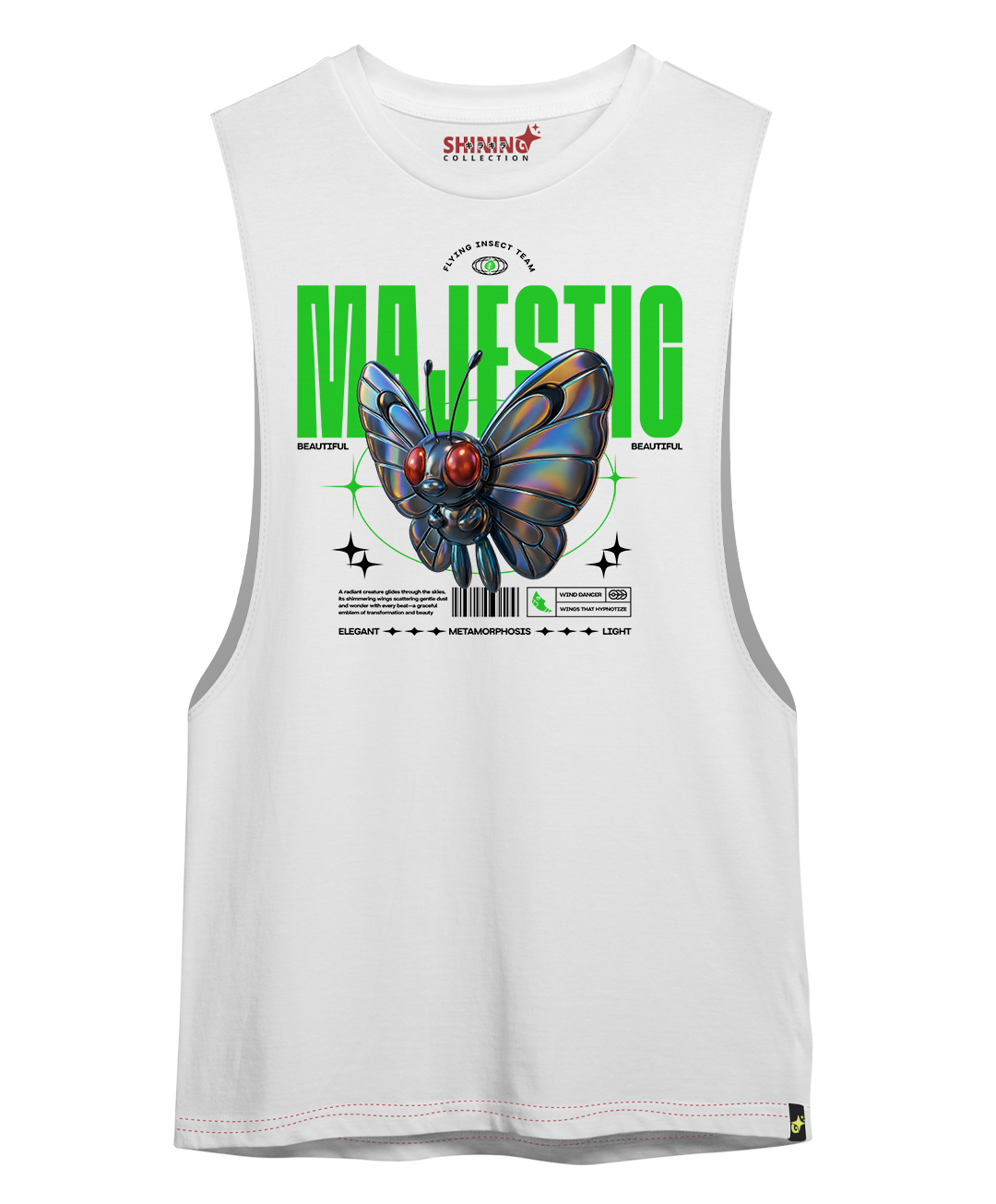 Polera Butterfree Majestic Pokemon Oversized Long Fit Unisex