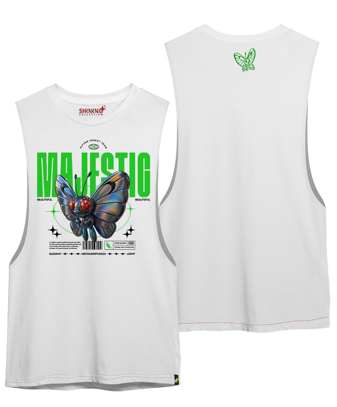 Polera Butterfree Majestic Pokemon Oversized Long Fit Unisex