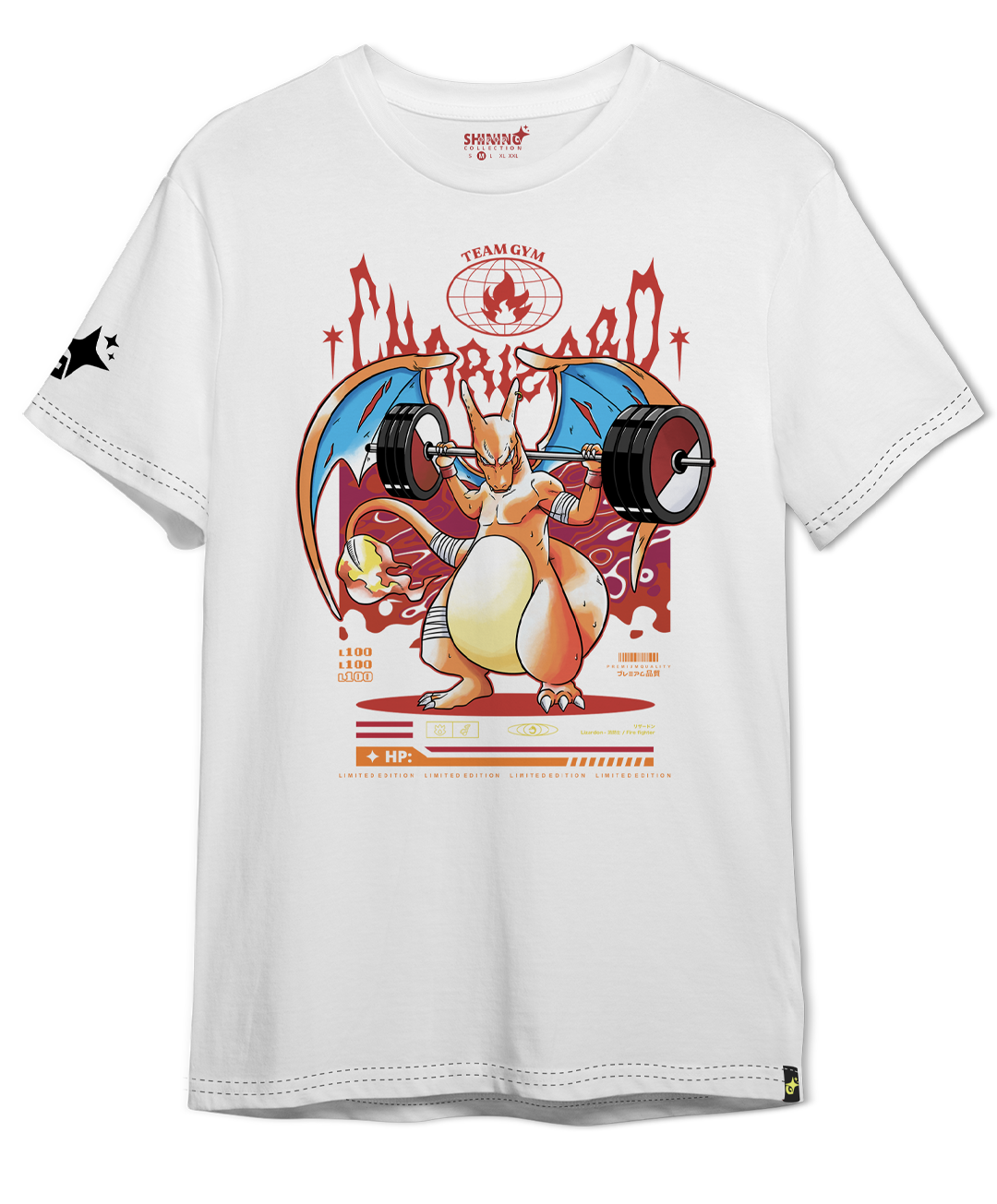 Polera Charizard Gym - Pokemon Long Fit Unisex