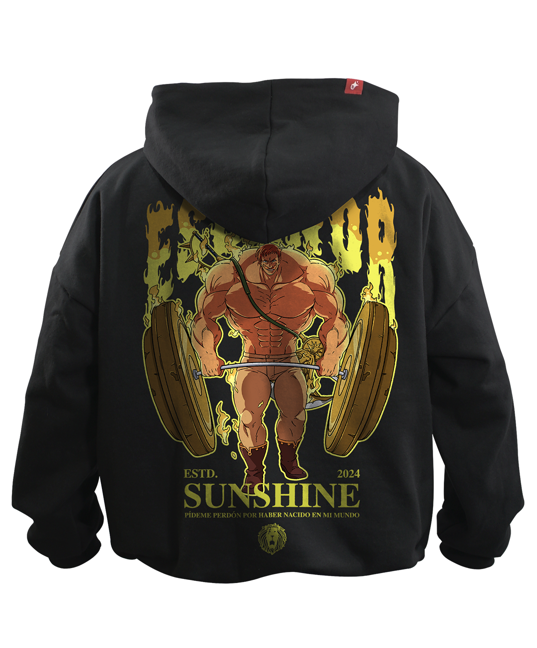 Hoodie Leon del Sol: Escanor y el Poder del Orgullo Oversized Unisex