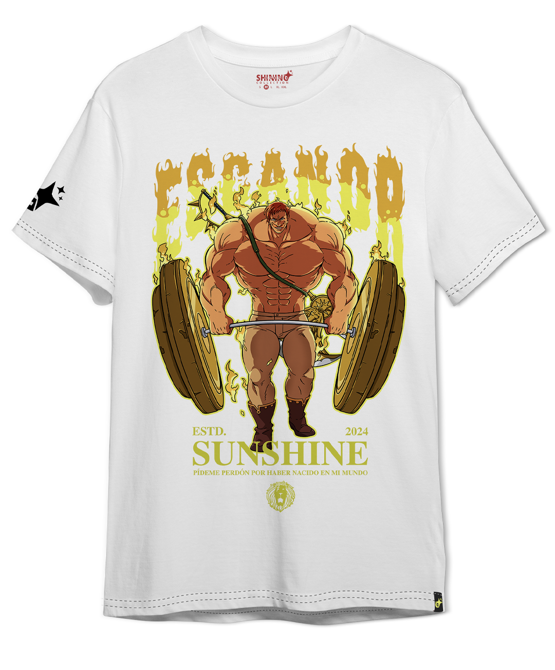 León del Sol: Escanor y el Poder del Orgullo - 7 Pecados Capitales - Oversize Long Fit Unisex