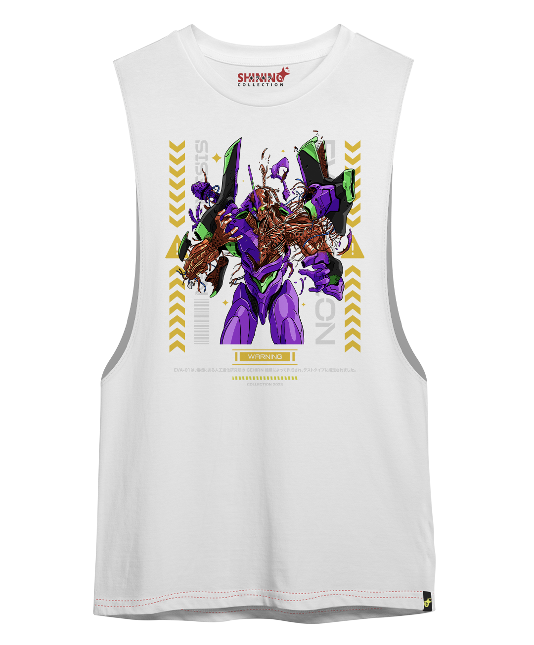 Polera EVA-01 Neon Genesis Evangelion Oversized Long Fit Unisex