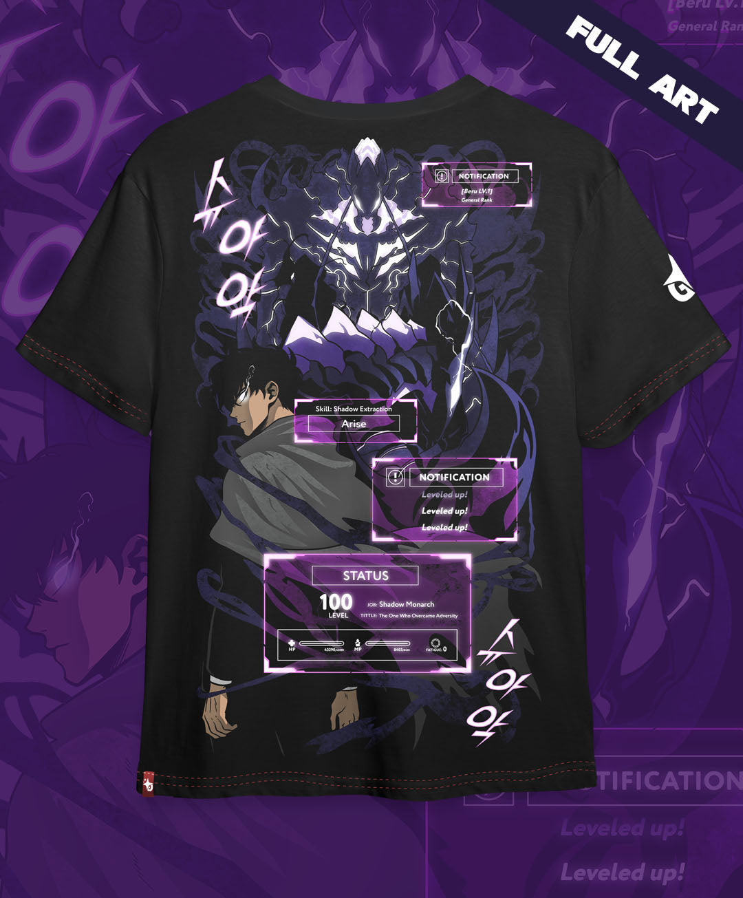 Polera Full Art Solo Leveling– El Guardián de las Sombras