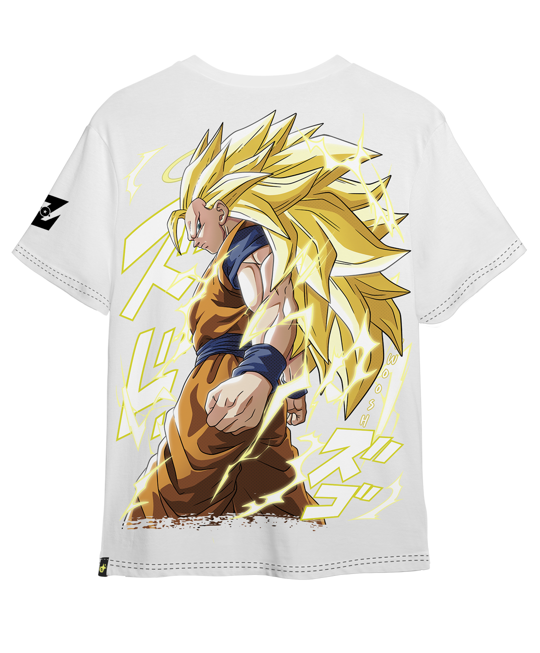 Polera Full Art Goku Super Saiyan 3 - Dragon Ball Z - Oversized Long Fit Unisex