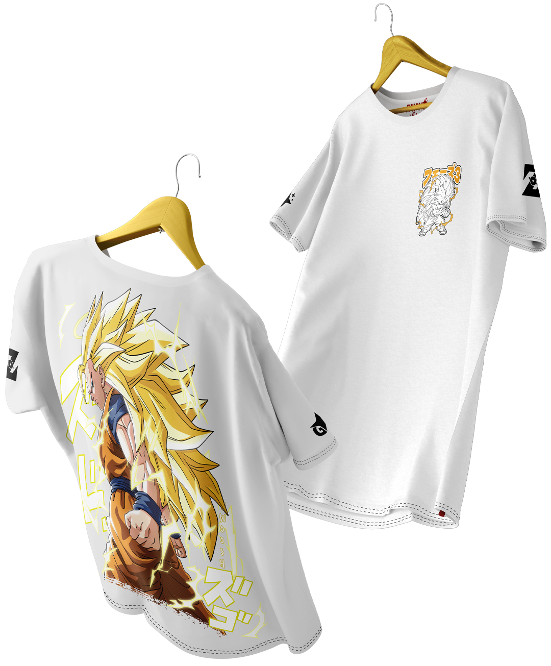 Polera Full Art Goku Super Saiyan 3 - Dragon Ball Z - Oversized Long Fit Unisex