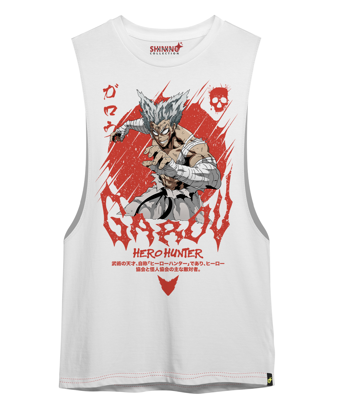 Polera Garou - One Punch-Man - Oversized Long Fit Unisex