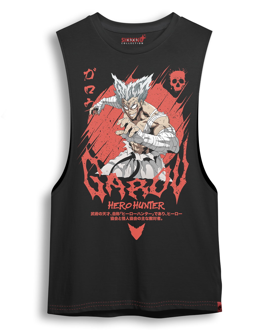 Polera Garou - One Punch-Man - Oversized Long Fit Unisex