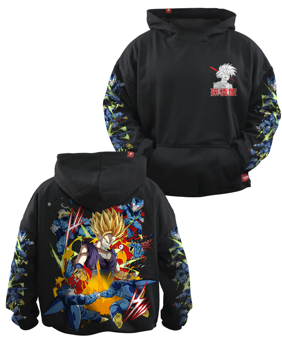 Hoodie Son Gohan Dragon Ball Z Oversized Unisex