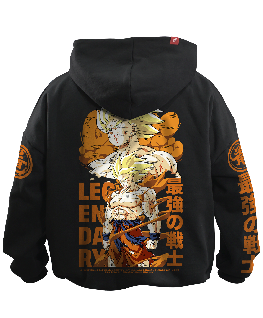 Hoodie Dragon Ball Son Goku Super Saiyajin Oversized Unisex