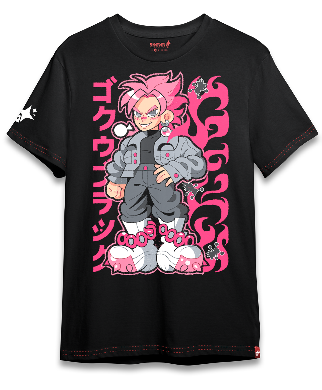 Polera KID Goku Black - Dragon Ball Super Oversized Long Fit Unisex