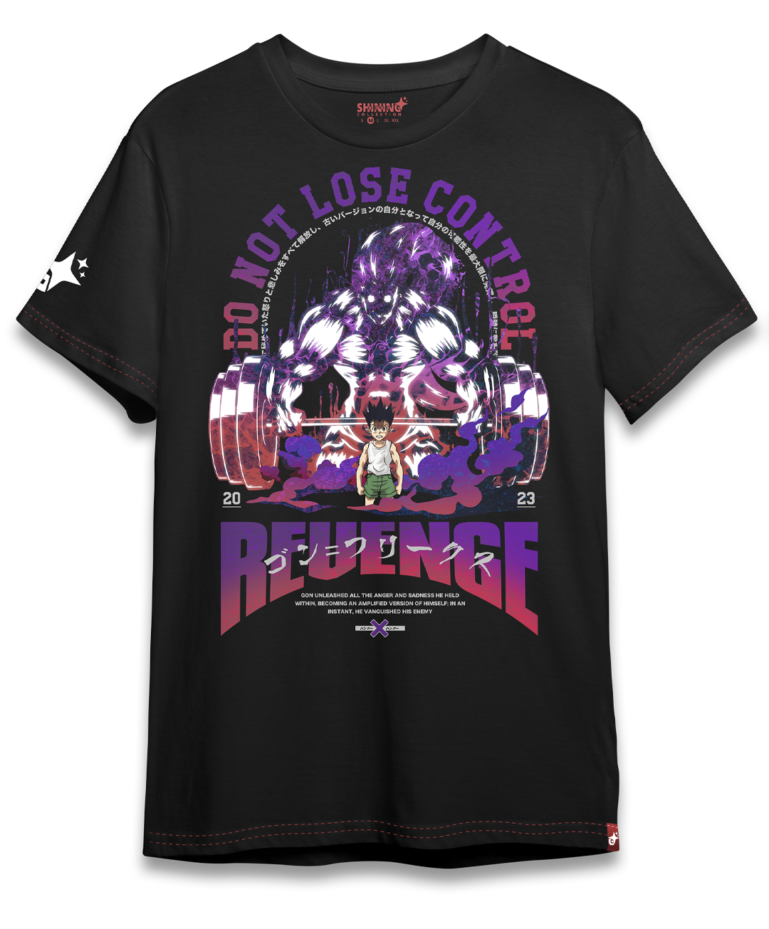 Polera Super Gon Gym Oversized Long Fit Unisex