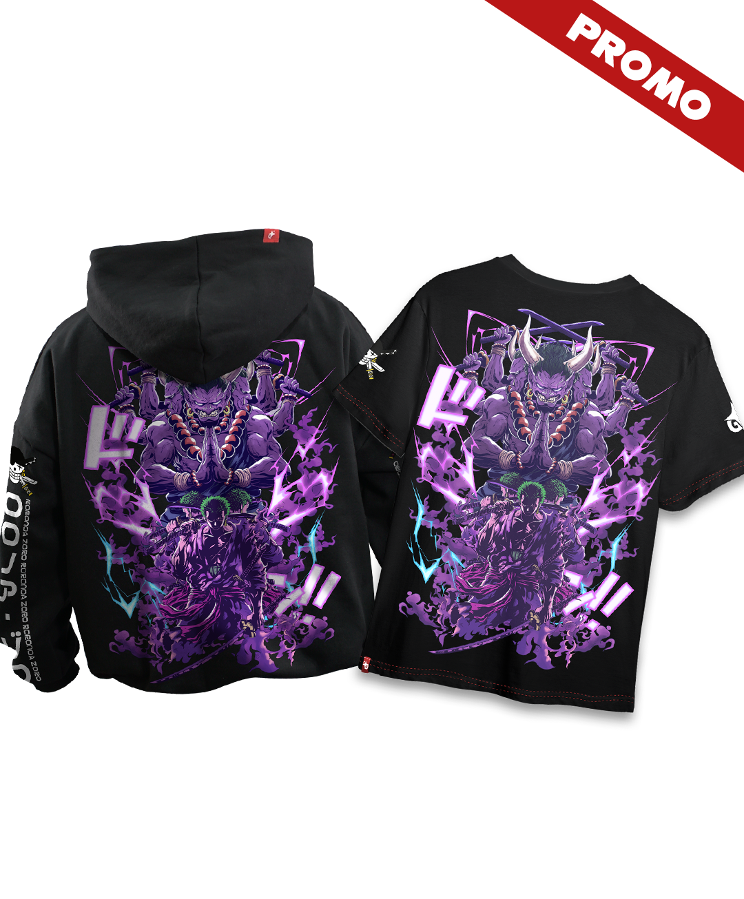 Promo Hoodie Full Art Roronoa Zoro + Full Art Roronoa Zoro
