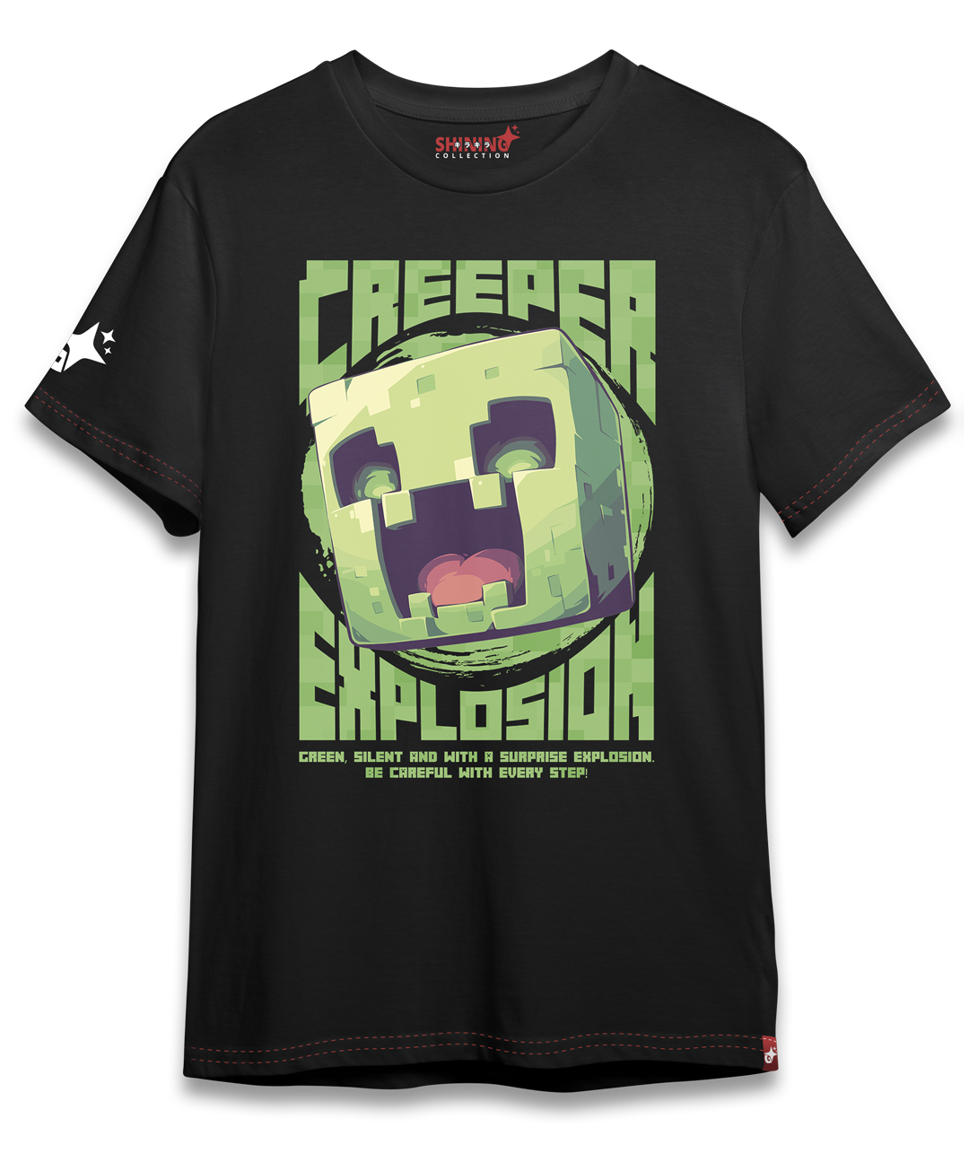 Polera KID Creeper - Minecraft Oversized Long Fit Unisex