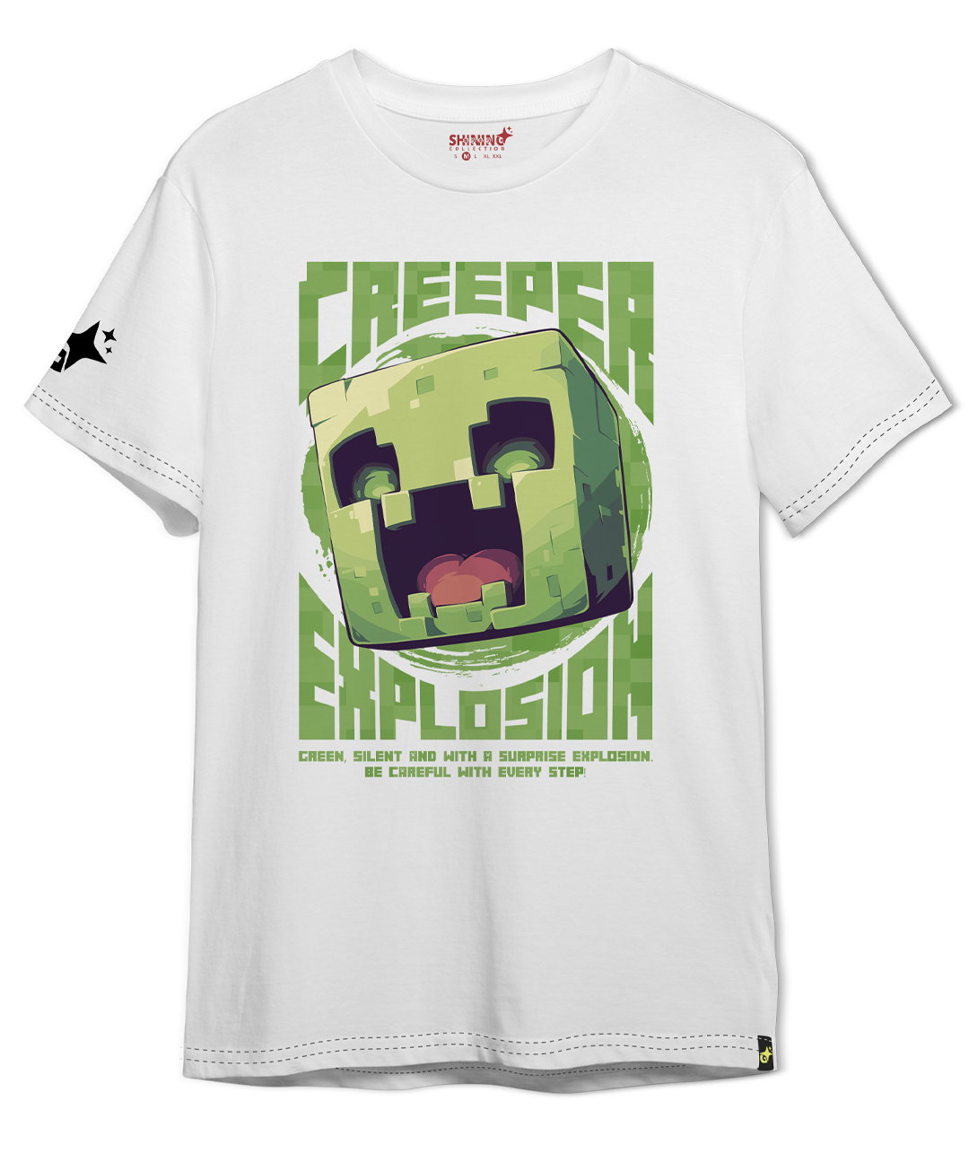 Polera KID Creeper - Minecraft Oversized Long Fit Unisex