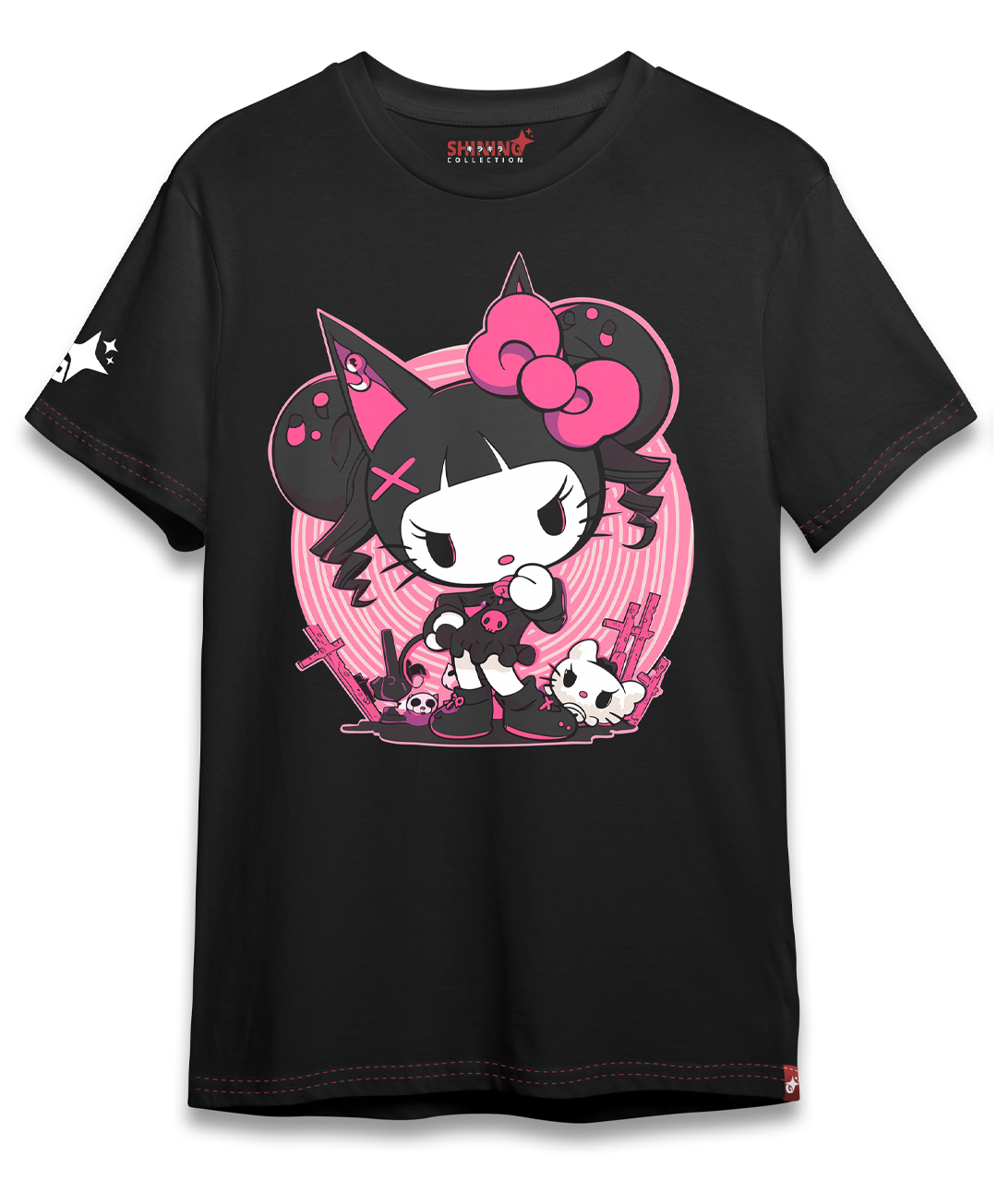 Polera KID Kuromi Oversized Long Fit Unisex