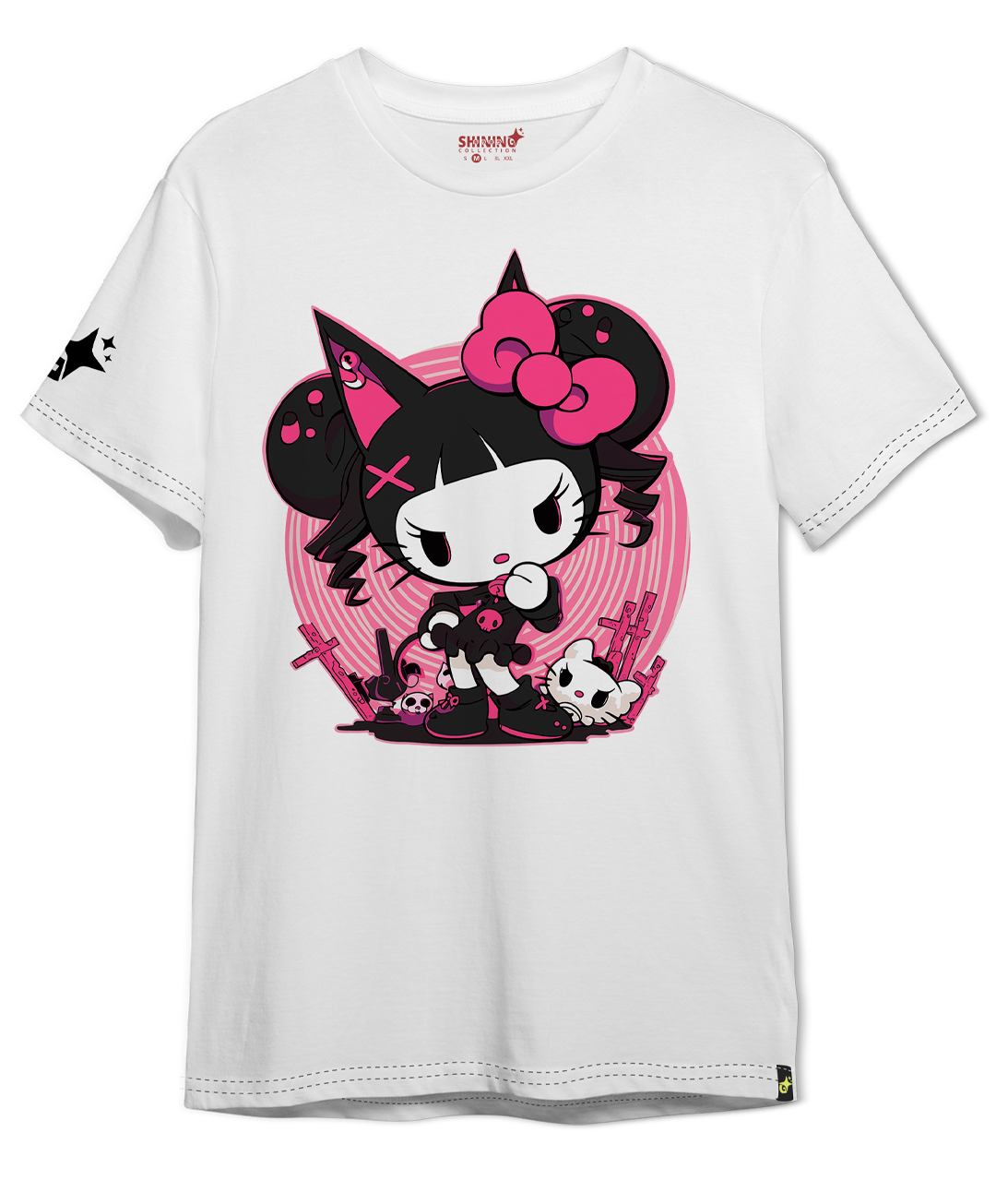 Polera KID Kuromi Oversized Long Fit Unisex