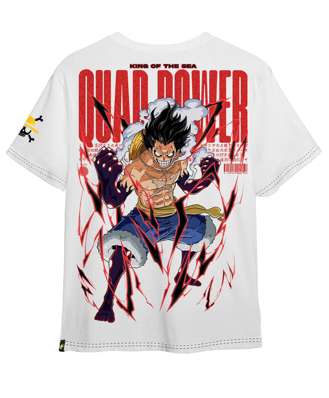 Polera Full Art Luffy SnakeMan - One piece - Oversized Long Fit Unisex