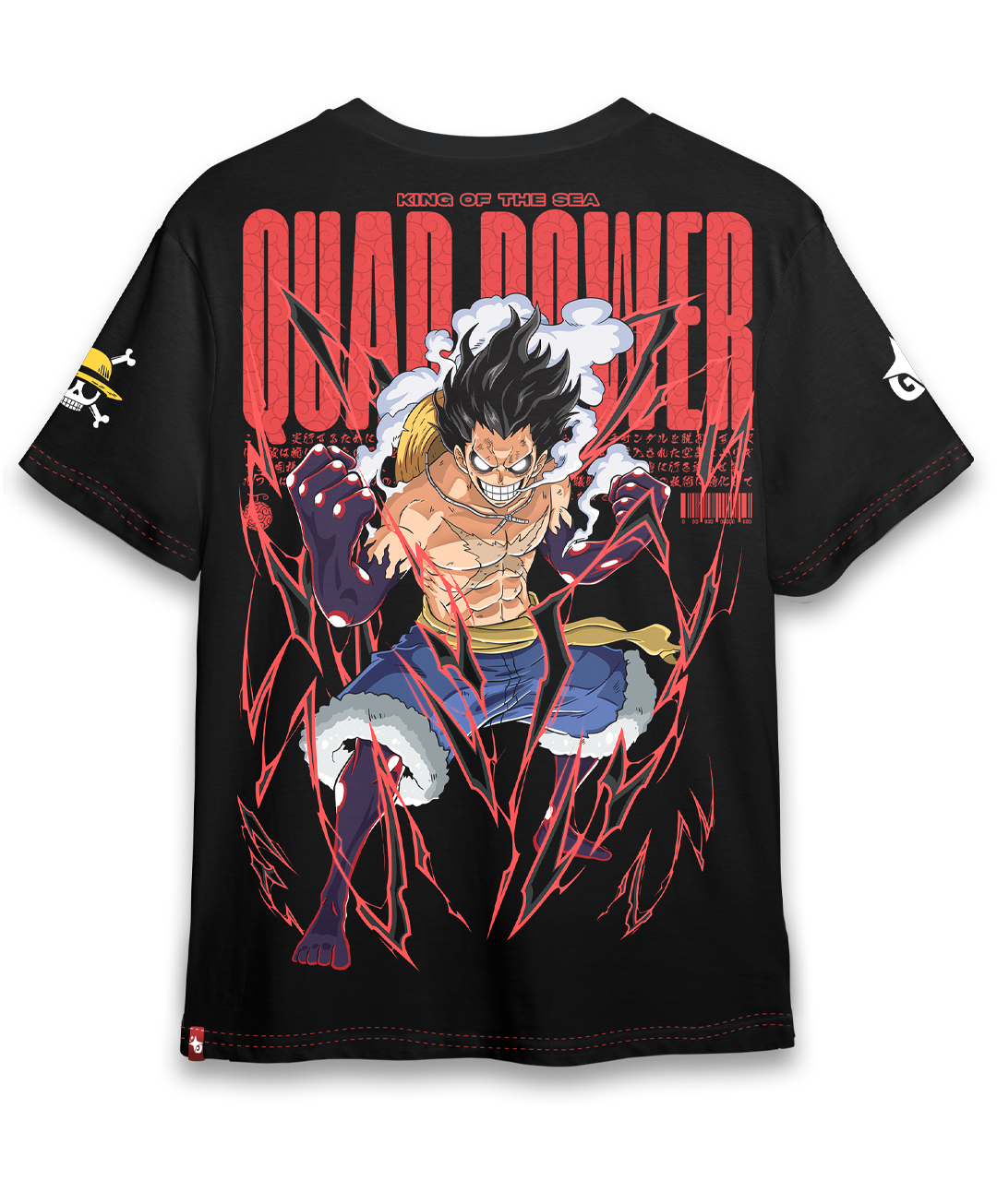 Polera Full Art Luffy SnakeMan - One piece - Oversized Long Fit Unisex