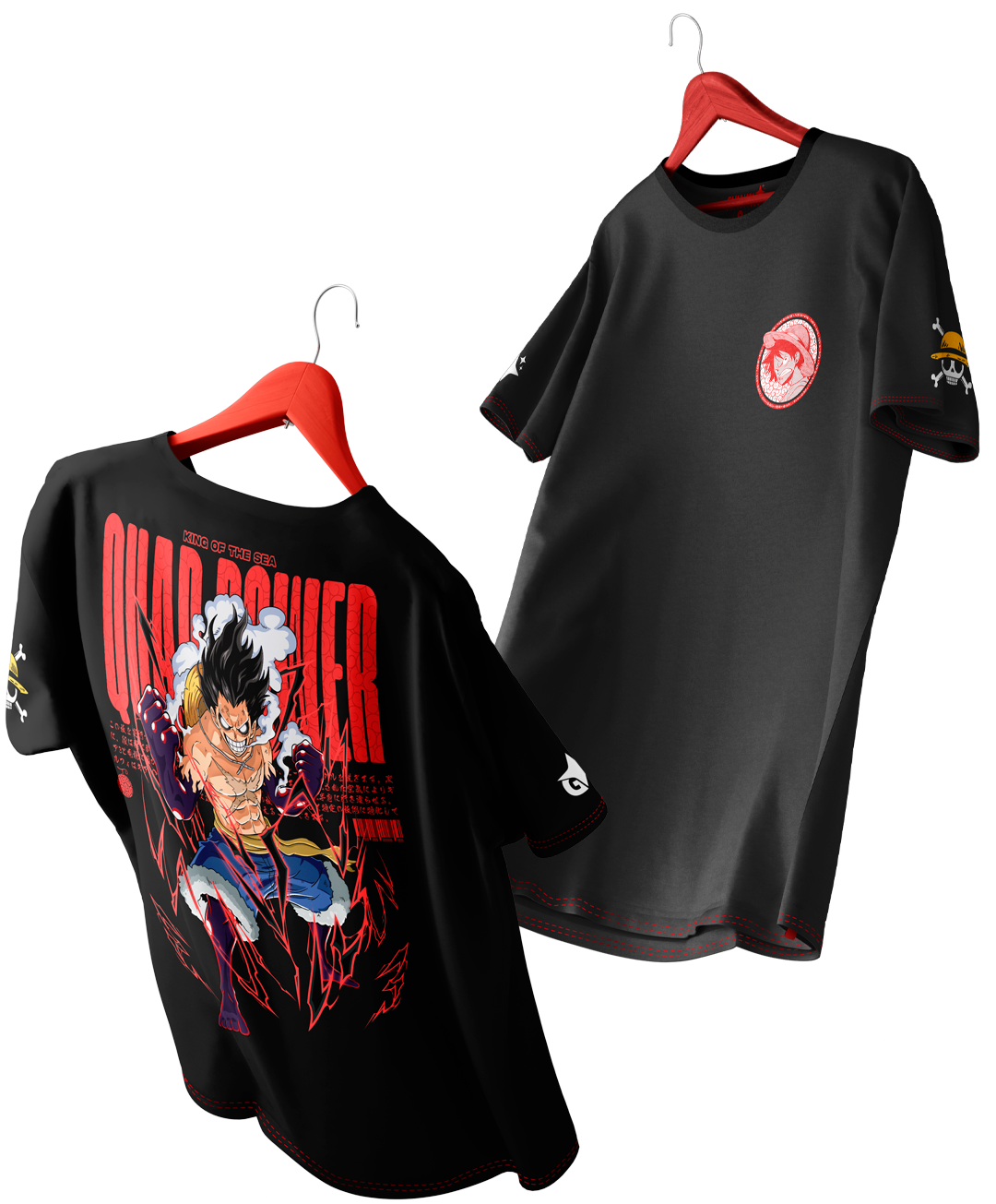 Polera Full Art Luffy SnakeMan - One piece - Oversized Long Fit Unisex
