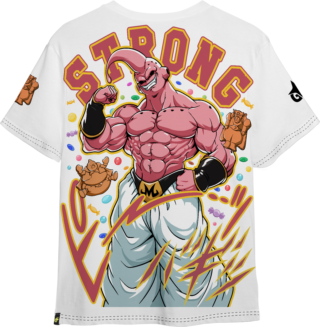 Polera Majin Buu Full Art | Strong - Dragon Ball Z - Oversized Long Fit Unisex