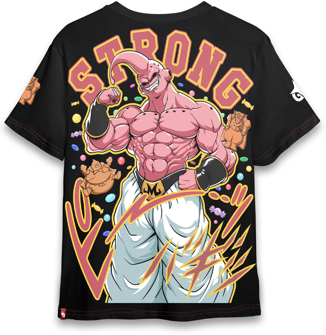 Polera Majin Buu Full Art | Strong - Dragon Ball Z - Oversized Long Fit Unisex