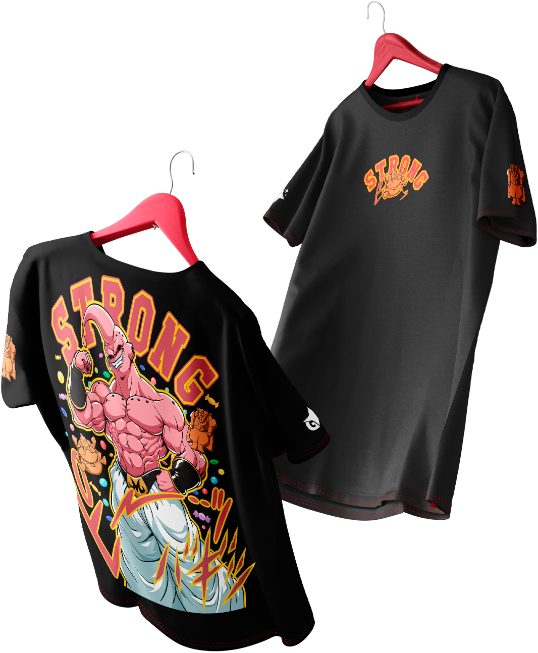 Polera Majin Buu Full Art | Strong - Dragon Ball Z - Oversized Long Fit Unisex