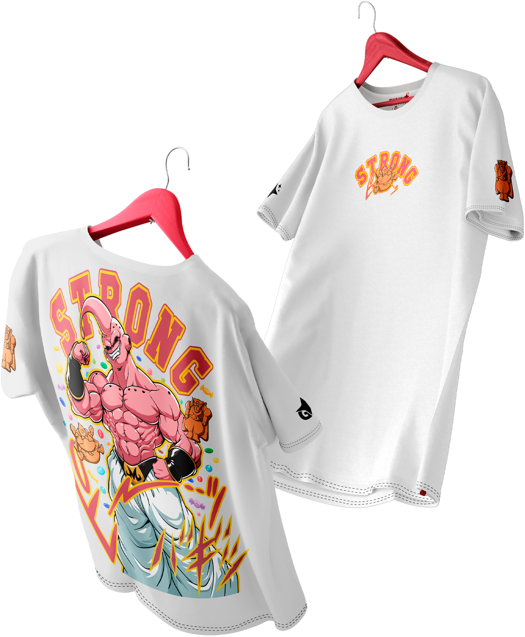 Polera Majin Buu Full Art | Strong - Dragon Ball Z - Oversized Long Fit Unisex