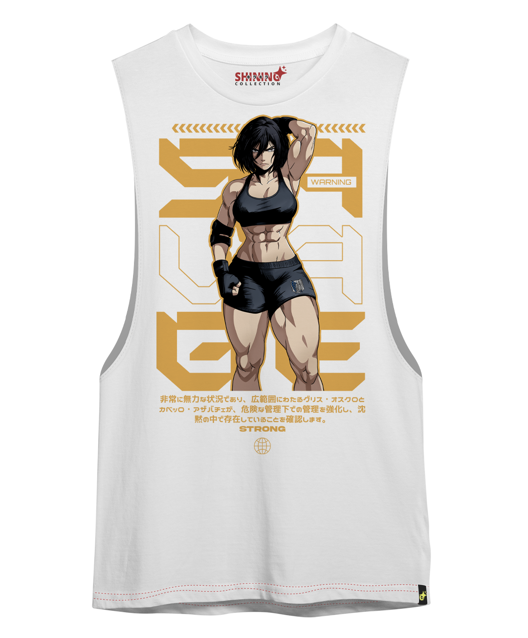 Polera Mikasa Ackerman - Shingeki No Kyojin Oversized Long Fit Unisex