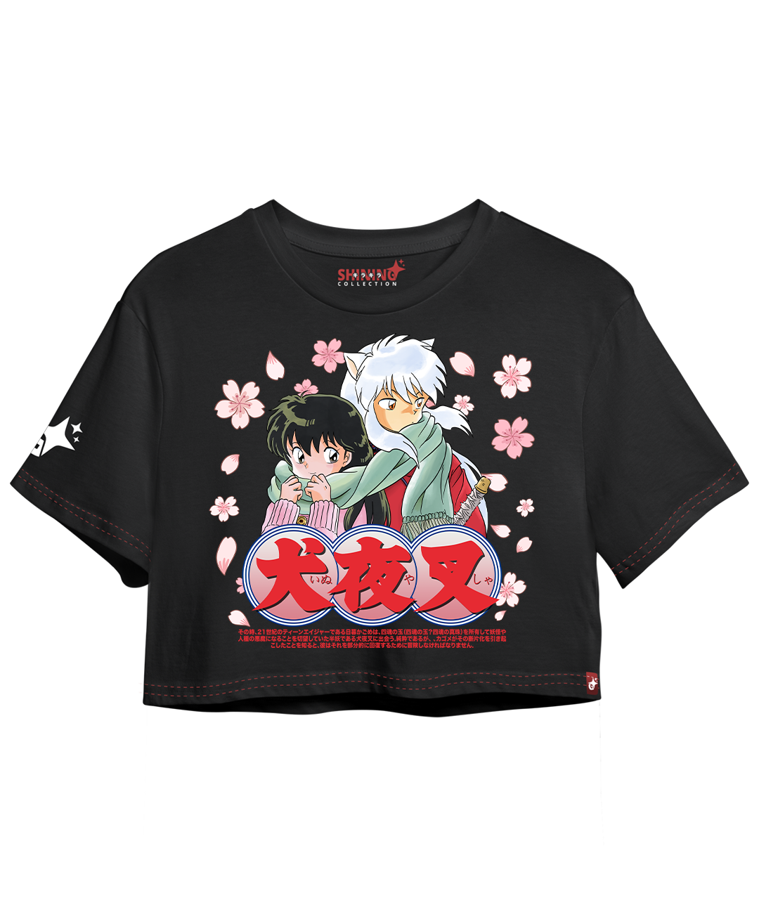 Crop Top con Manga Inuyasha Y Kagome Oversized