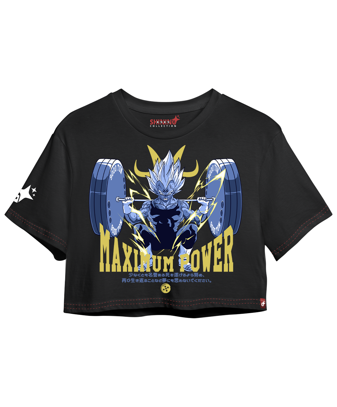 Crop Top con Manga Dragon Ball Majin Vegeta Gym Oversized