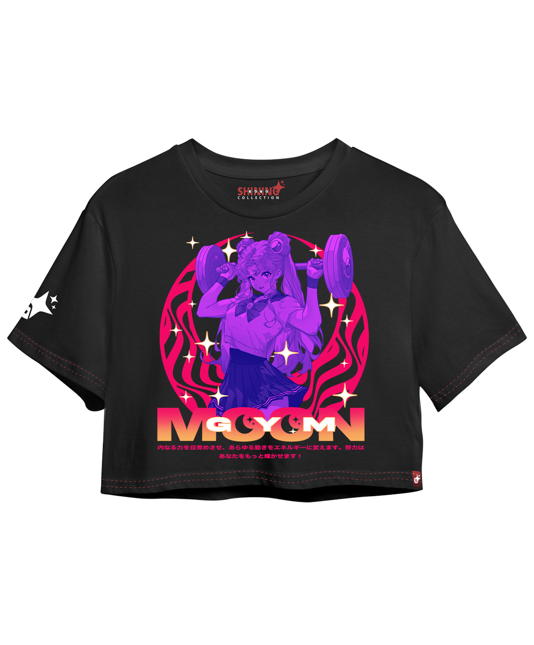 Crop Top con Mangas Serena Tsukino Gym - Sailor Moon Oversized