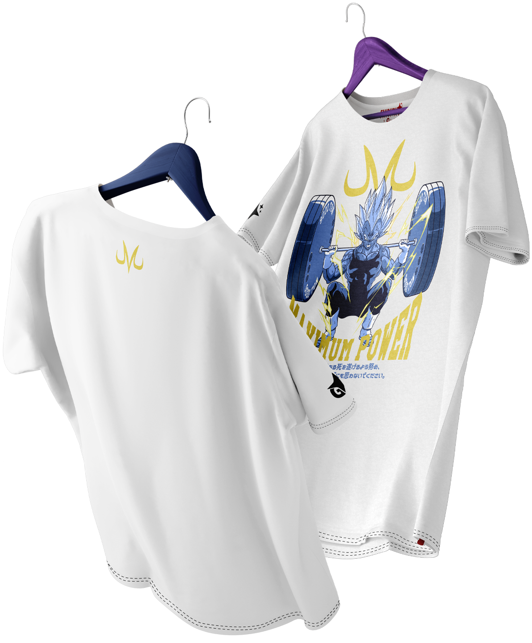 Polera Dragon Ball Majin Vegeta Gym Oversized Long Fit Unisex