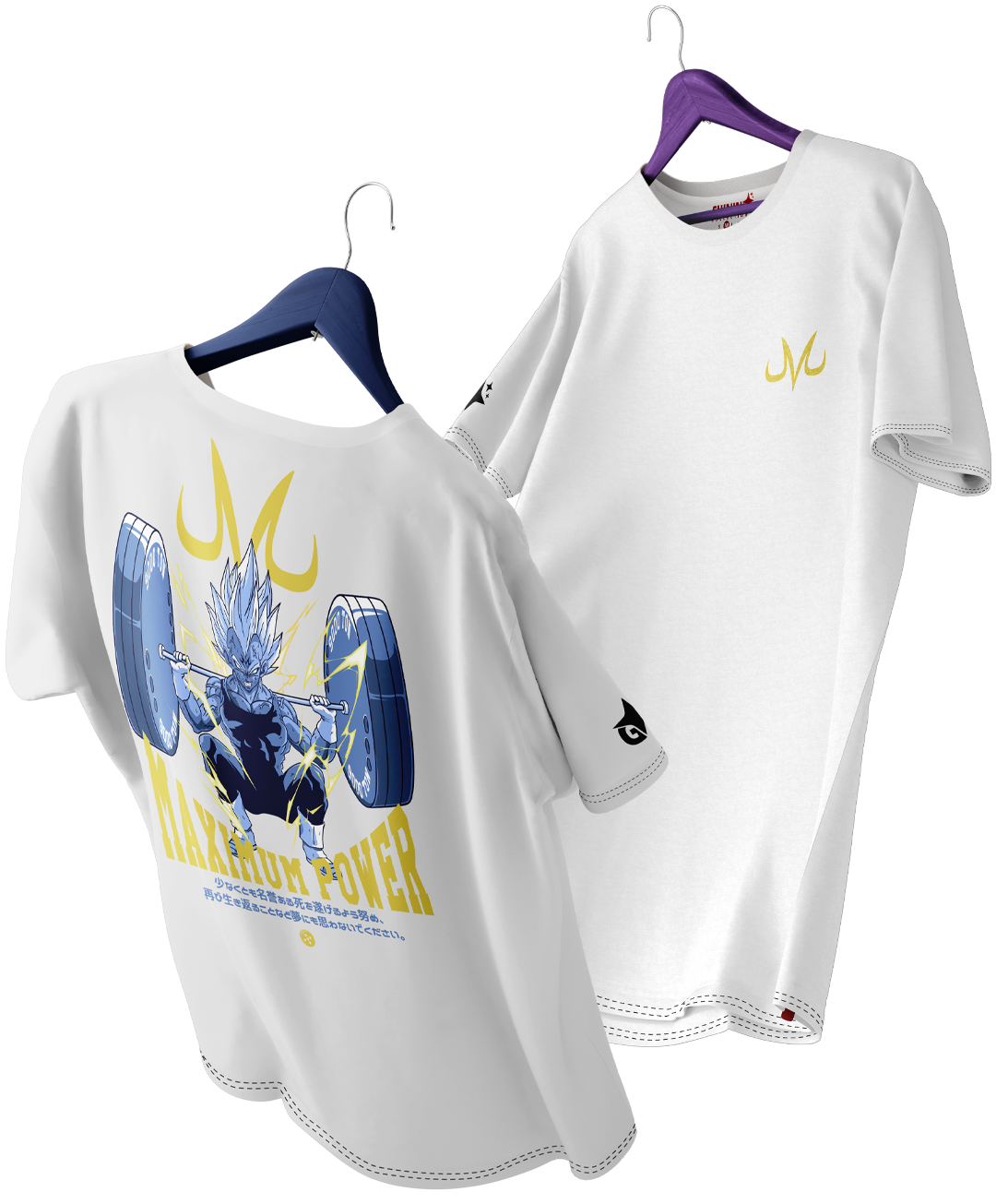 Polera Dragon Ball Majin Vegeta Gym Oversized Long Fit Unisex