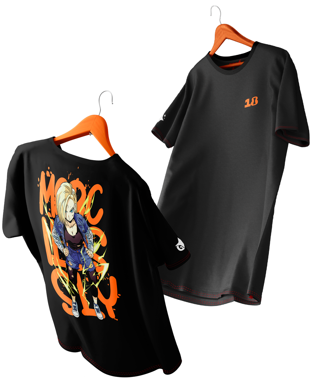 Polera Androide 18 - Dragon ball Z - Oversized Long Fit Unisex