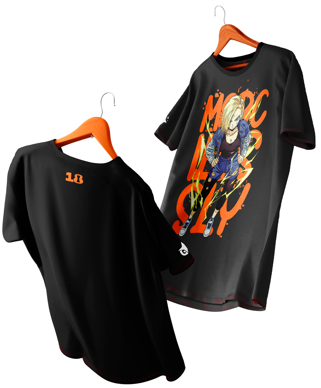 Polera Androide 18 - Dragon ball Z - Oversized Long Fit Unisex