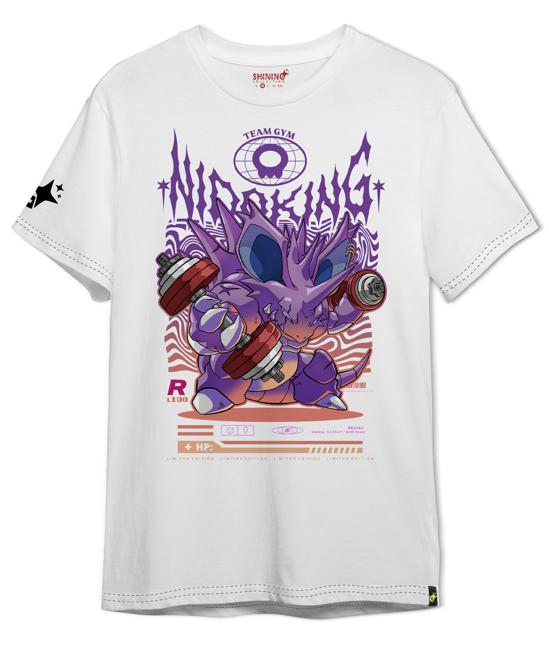 Polera Nidoking Gym - Pokemon Long Fit Unisex