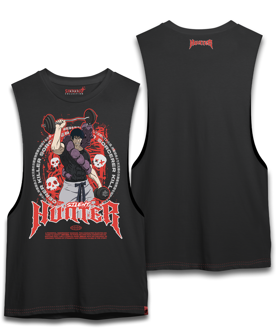 Polera Toji Fushiguro Gym - Jujutsu Kaisen - Oversized Long Fit Unisex