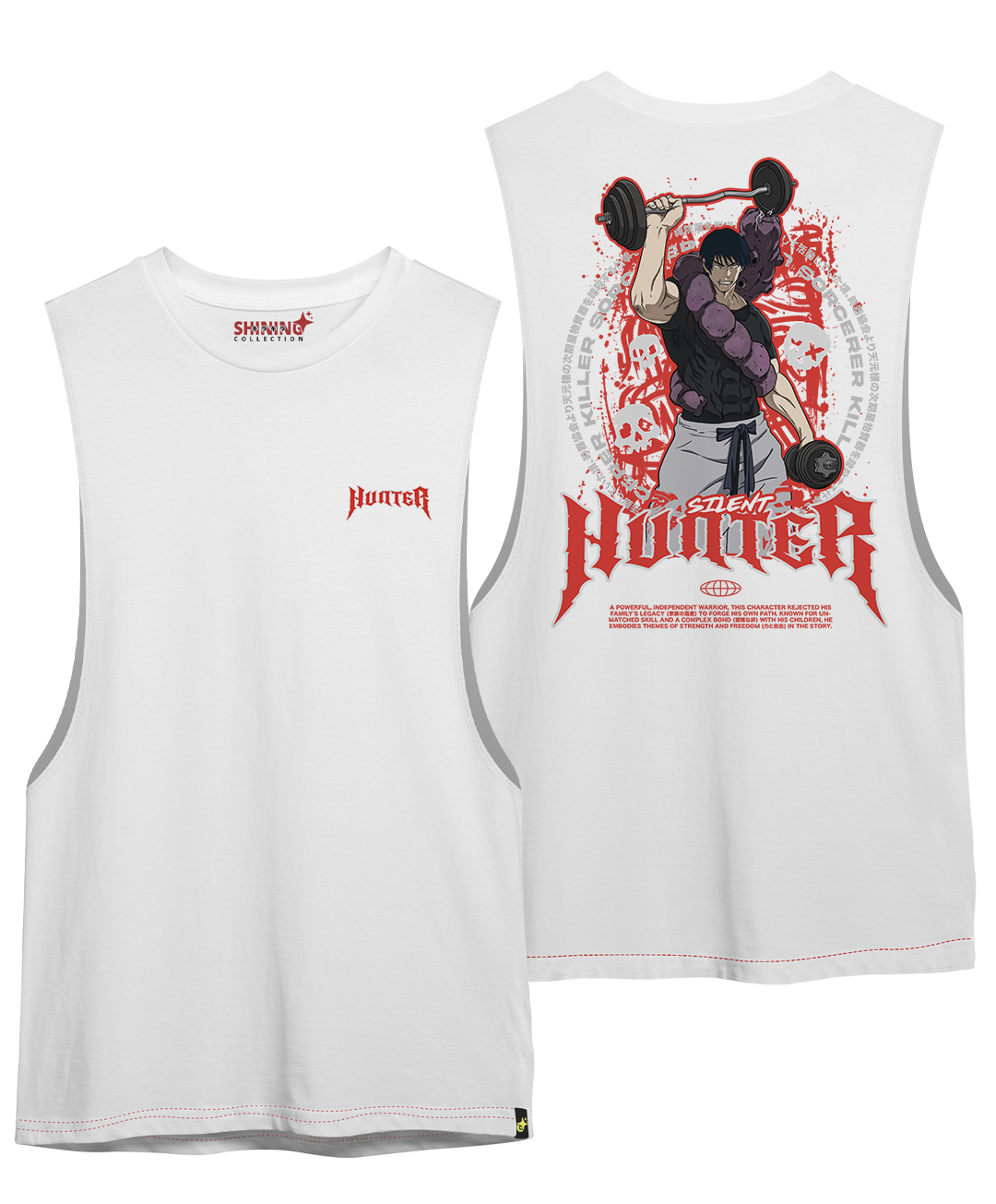 Polera Toji Fushiguro Gym - Jujutsu Kaisen - Oversized Long Fit Unisex