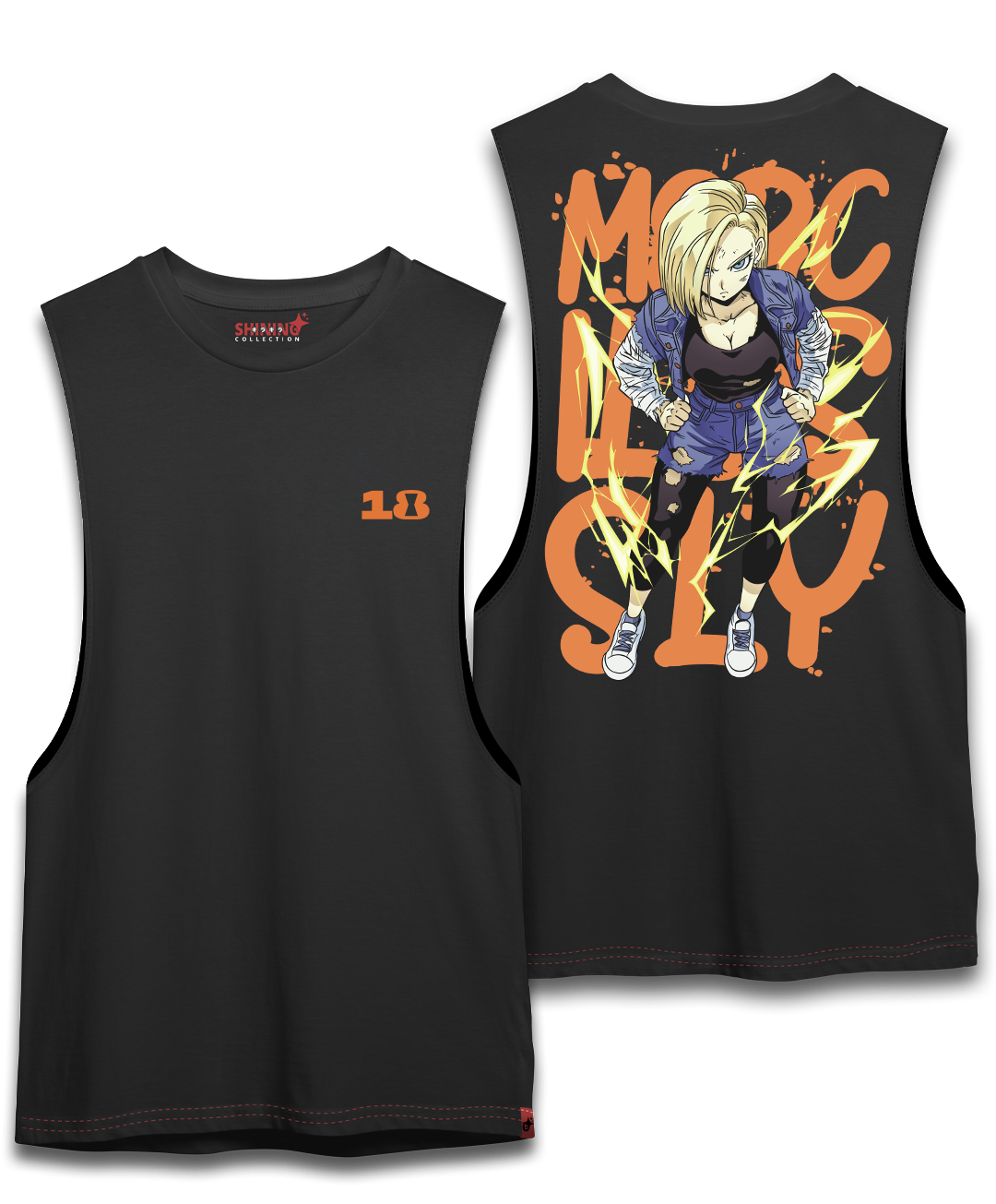 Polera Androide 18 - Dragon ball Z - Oversized Long Fit Unisex