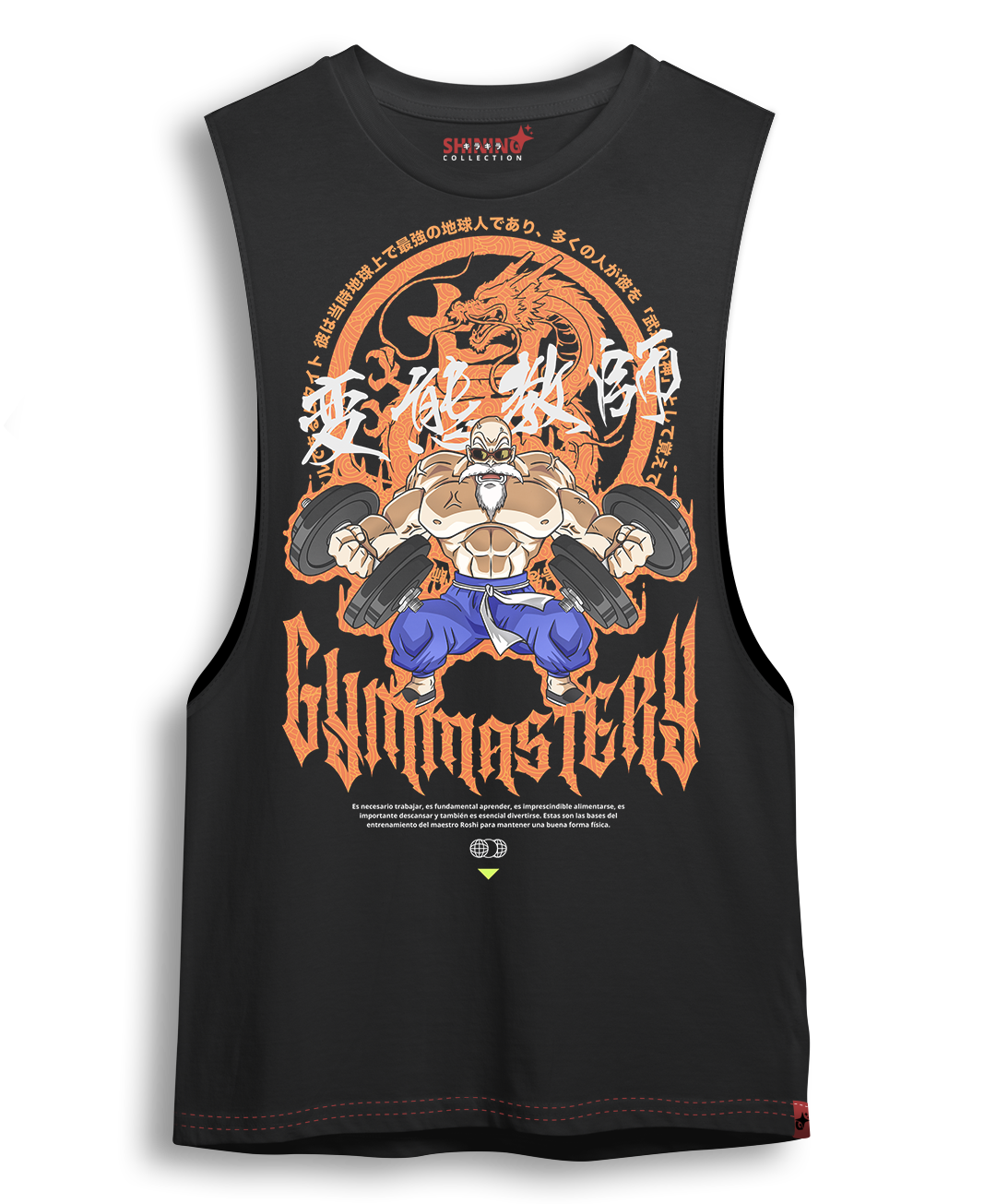 Polera Maestro Roshi: Desata el Poder Kame con Estilo Oversized Long Fit Unisex