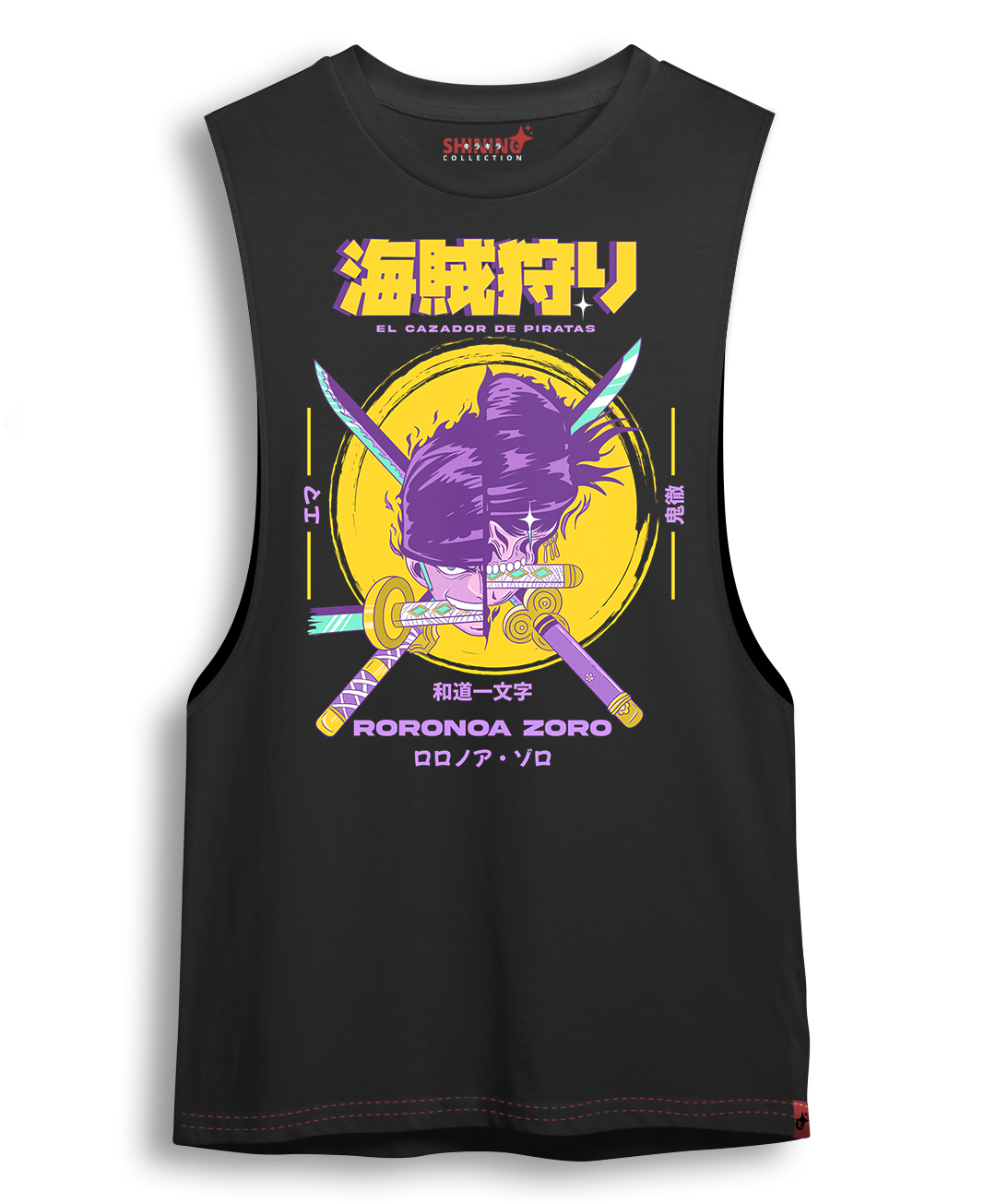 Polera Roronoa Zoro Skull Oversized Long Fit Unisex