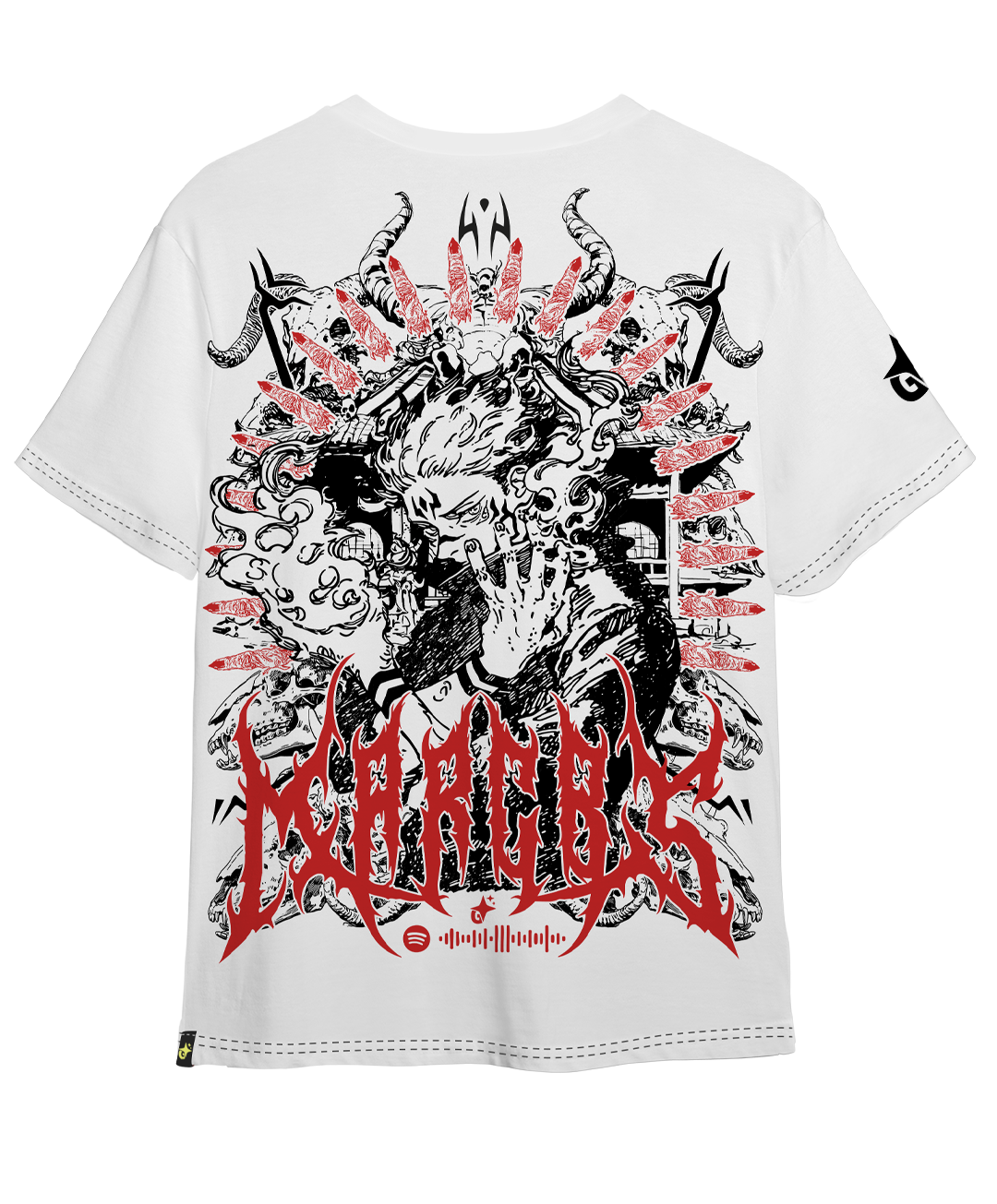 Polera Marcas de Sukuna Jujutsu Kaisen – Edición Limitada Full Art Spotify