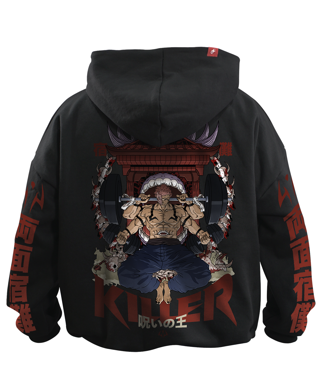 Hoodie Sukuna el Rey de las Maldiciones Oversize Unisex