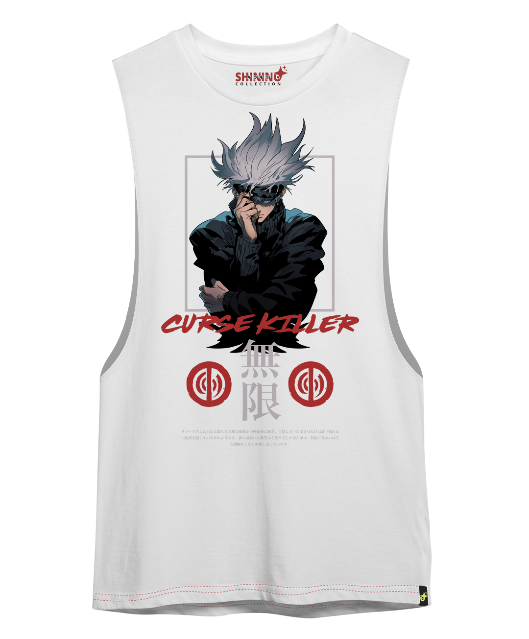 Polera Satoru Gojo | Jujutsu Kaisen Oversized Long Fit Unisex