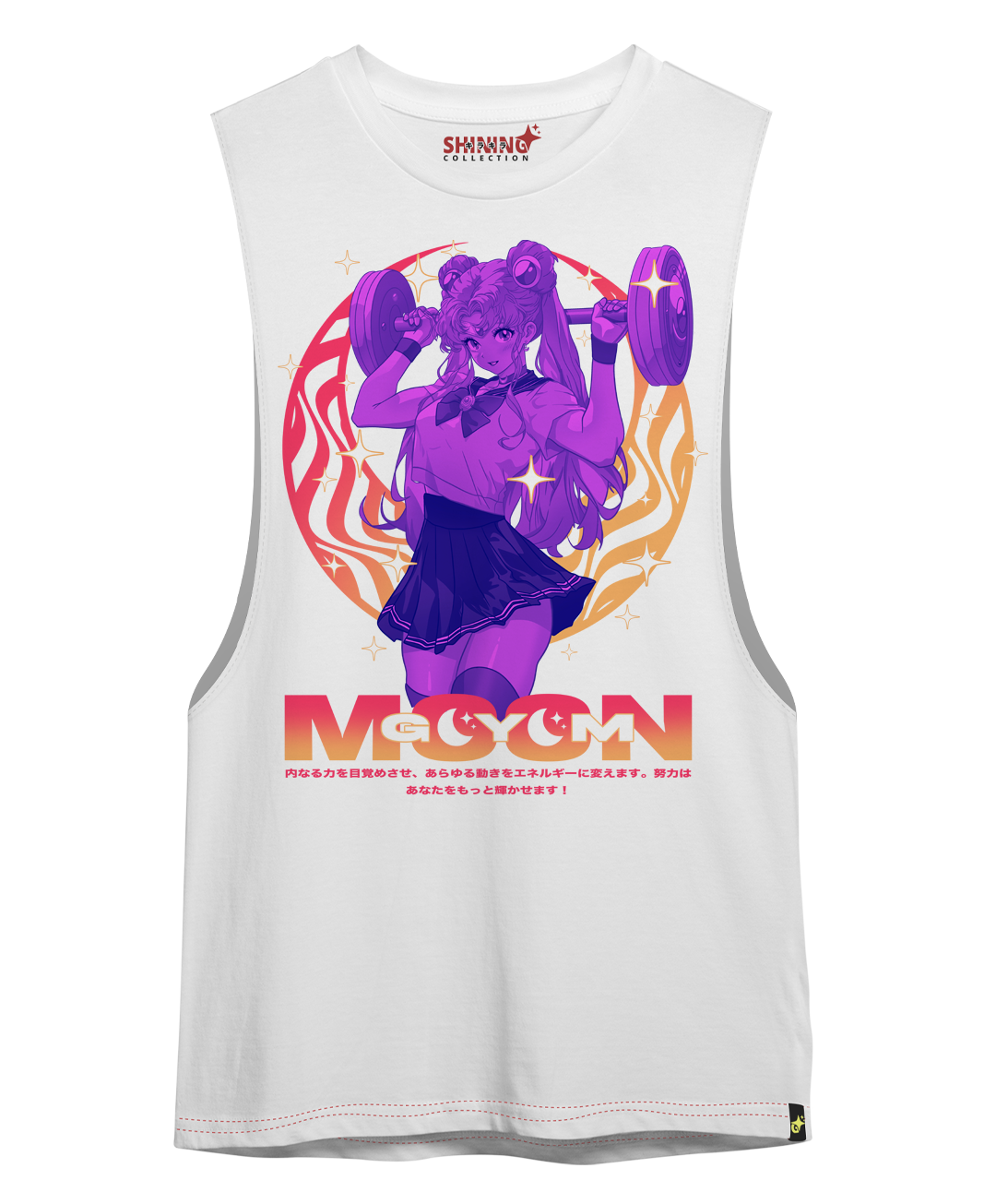 Polera Serena Tsukino Gym - Sailor Moon Long Fit Unisex