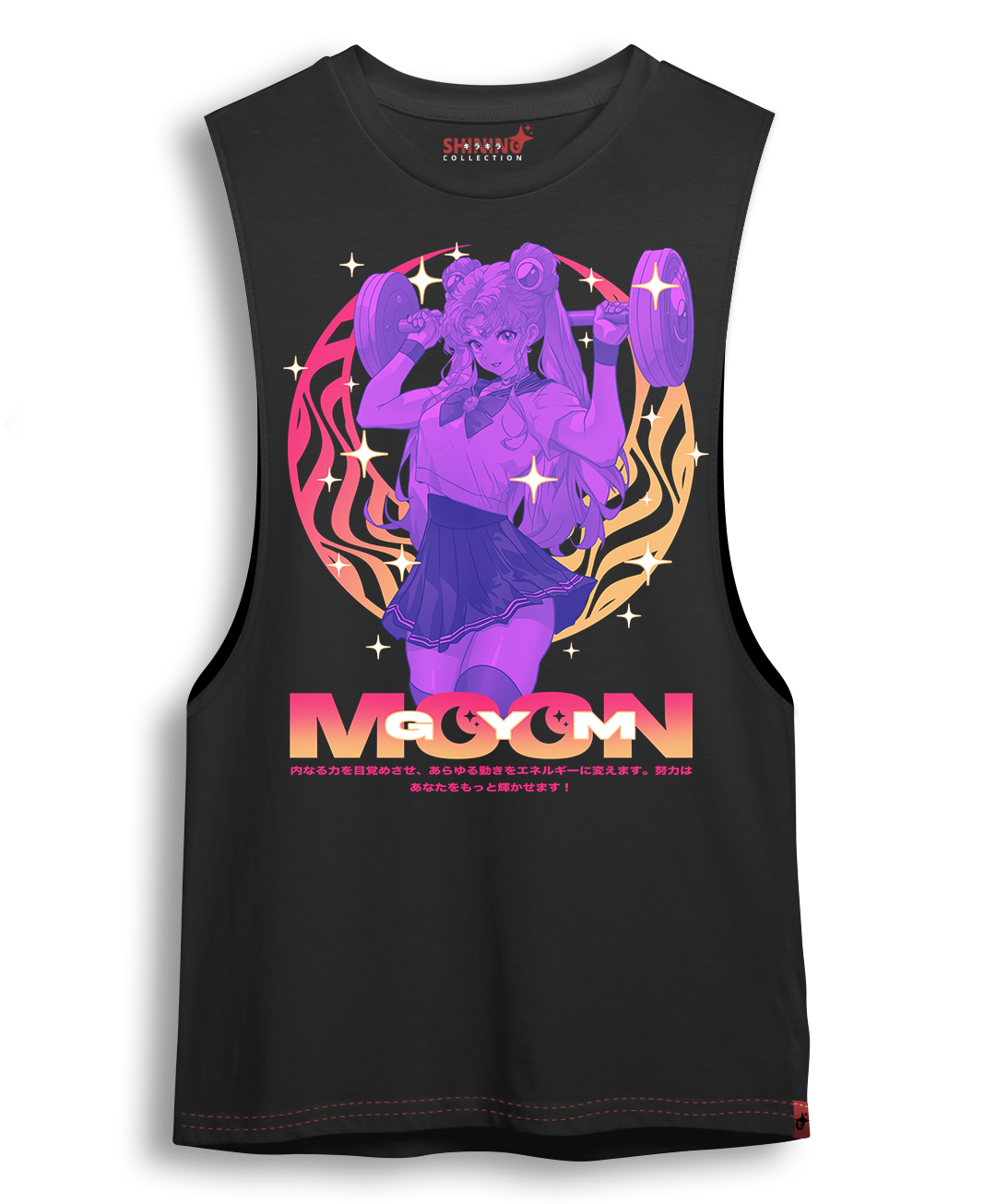Polera Serena Tsukino Gym - Sailor Moon Long Fit Unisex