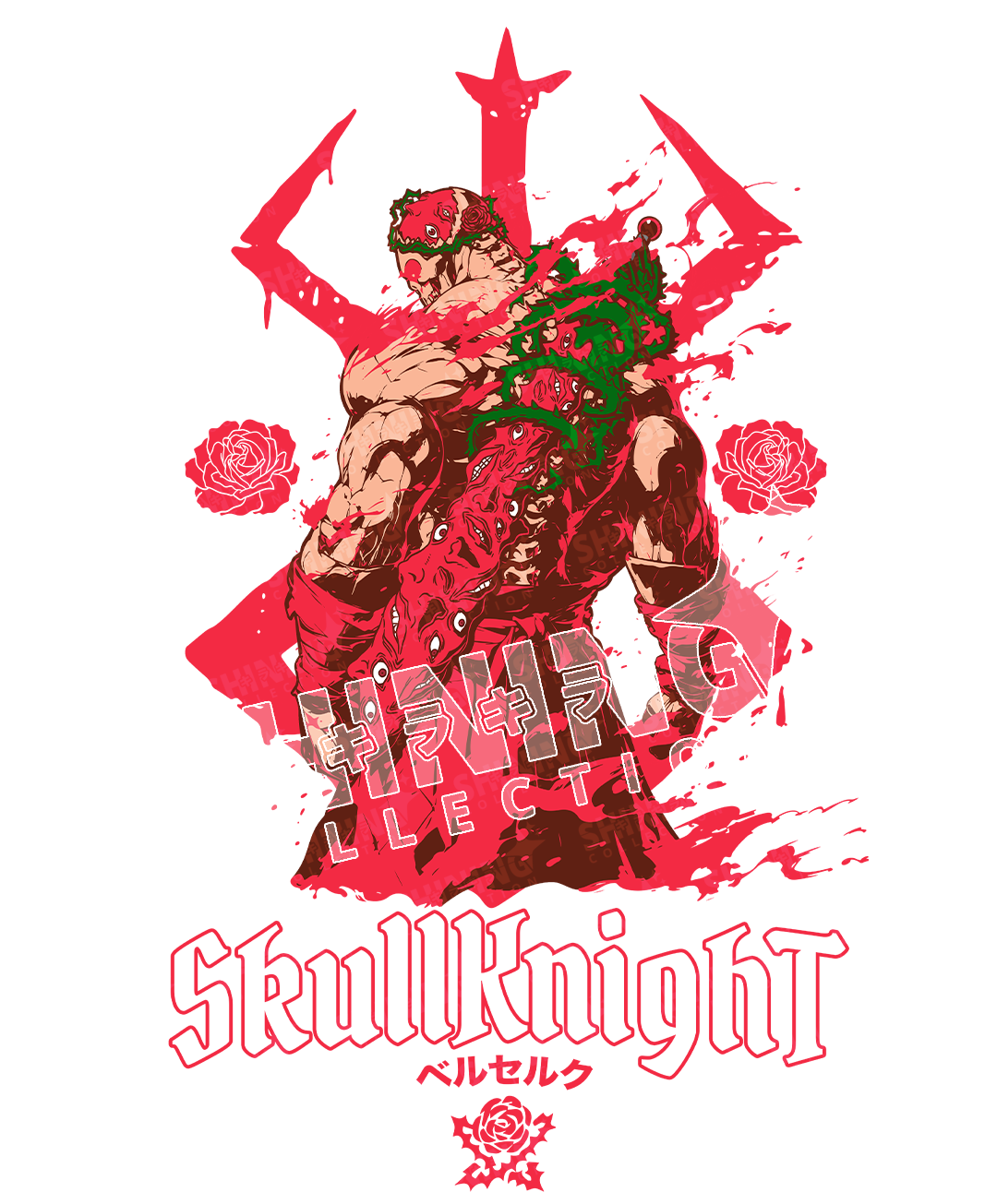 Polera Skull Knight - Berserk - Long Fit Unisex