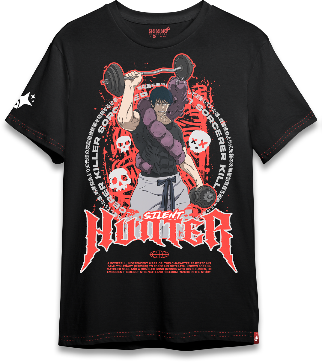 Polera Toji Fushiguro Gym - Jujutsu Kaisen - Oversized Long Fit Unisex